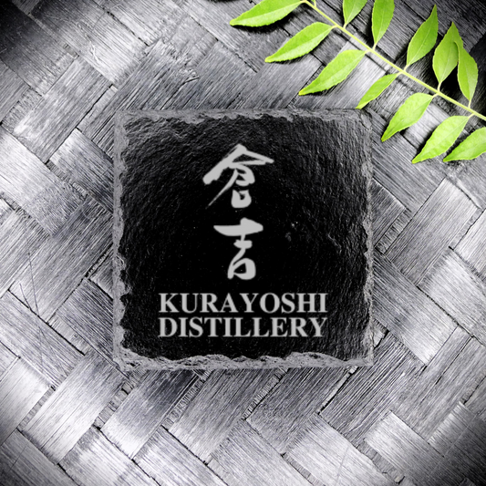Kurayoshi Japanese Whisky Slate Coaster Brand New Handcrafted Laser Engraved