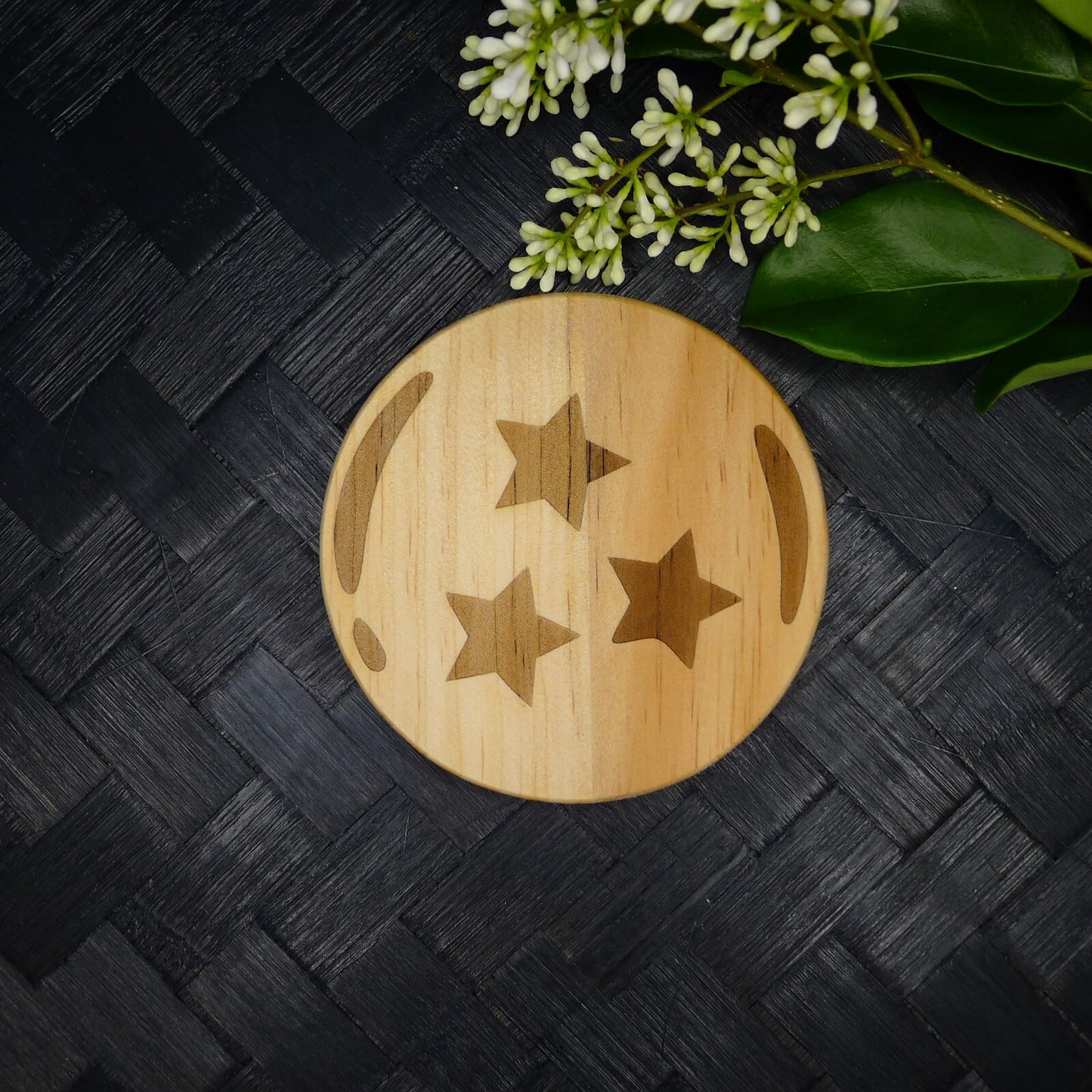 Dragon Ball Z Wooden Coaster Set, Fan Art Anime Brand New Laser Engraved RARE