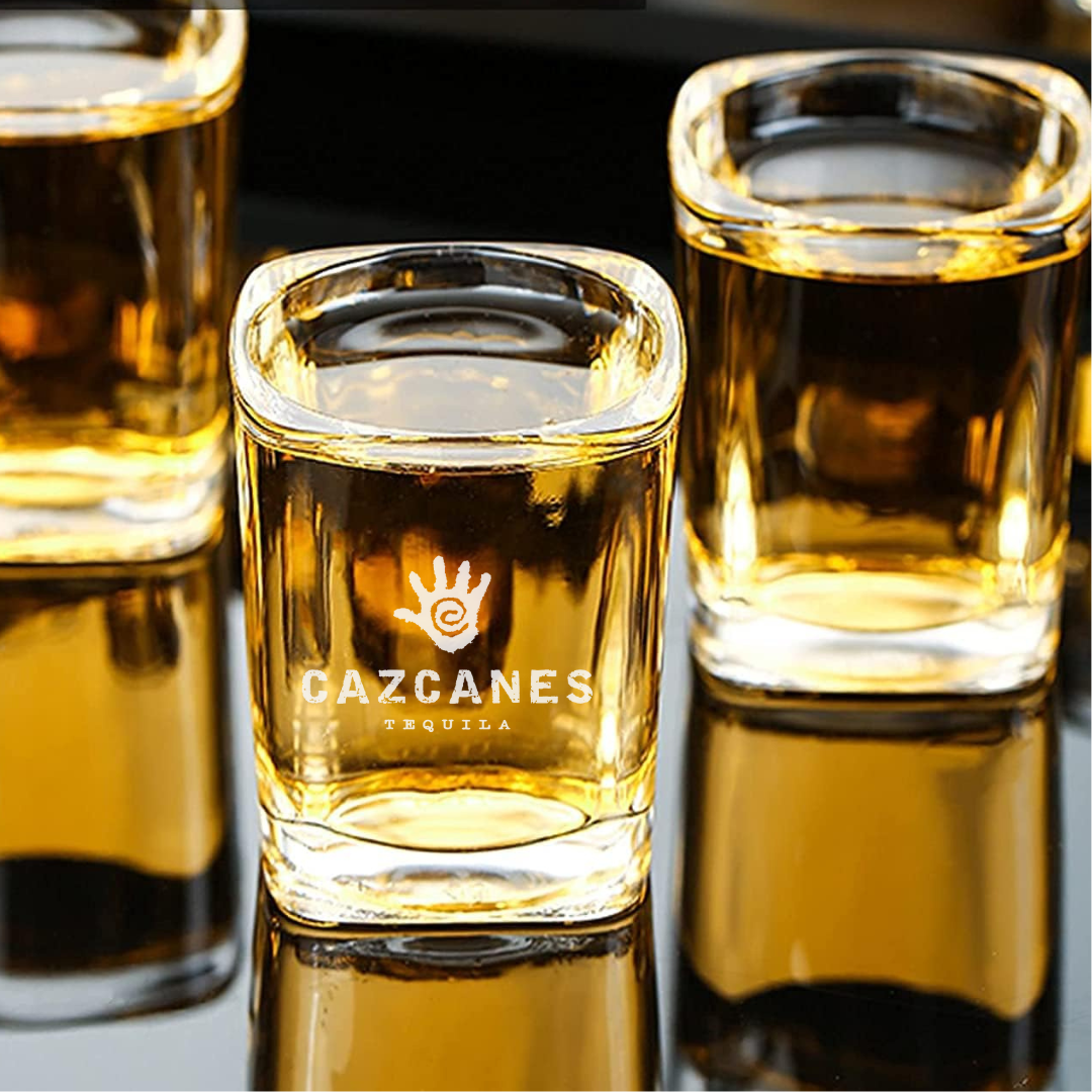 Custom Engraved Cazcanes Shot Glass – 2.2 oz Square Shot Glass