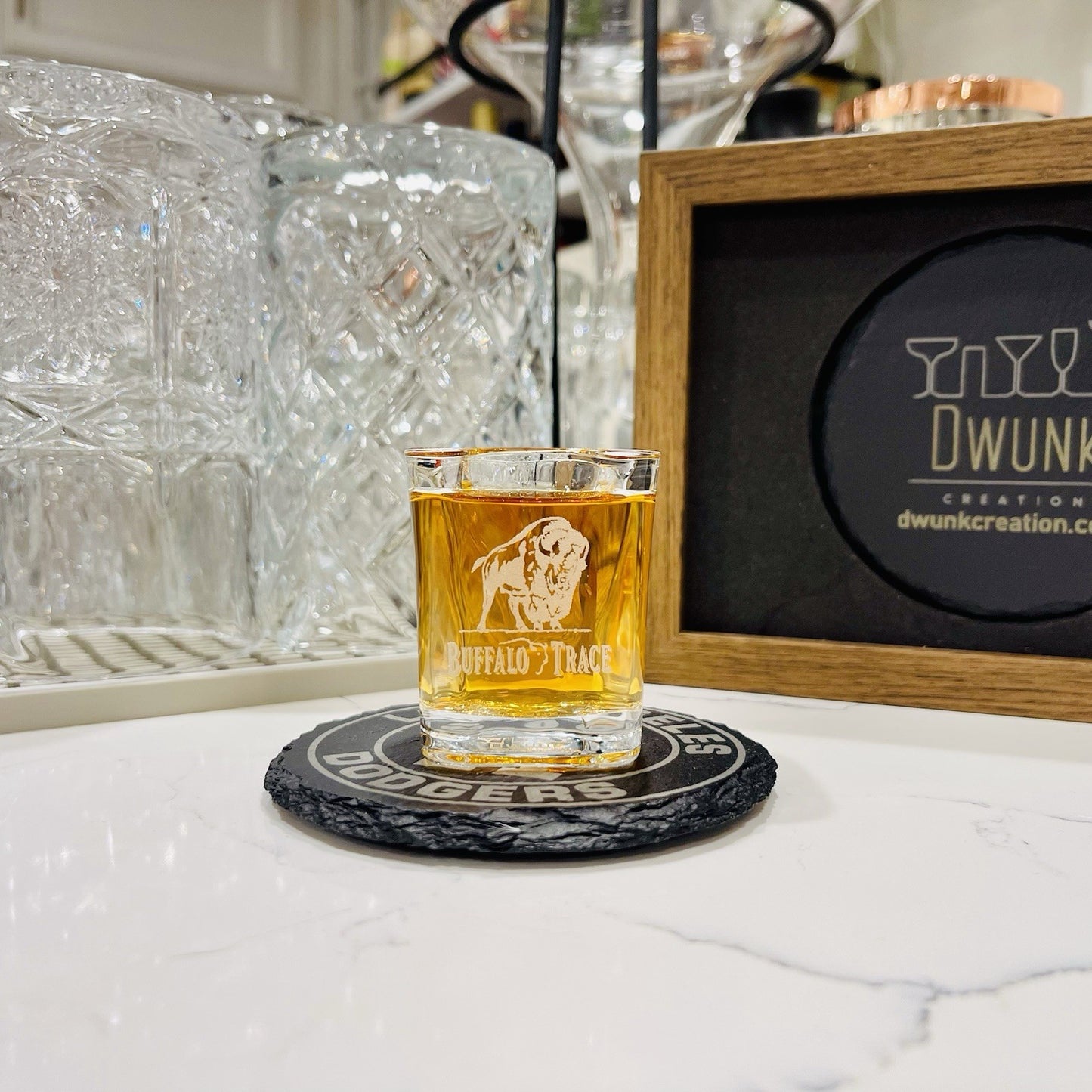Custom Engraved Buffalo Trace Shot Glass – 2.2 oz Capacity NEW
