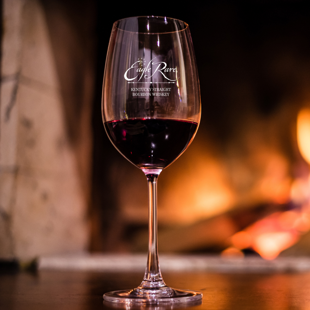 Custom Engraved Eagle Rare 17 Years Stemmed Wine Glass – 12 oz