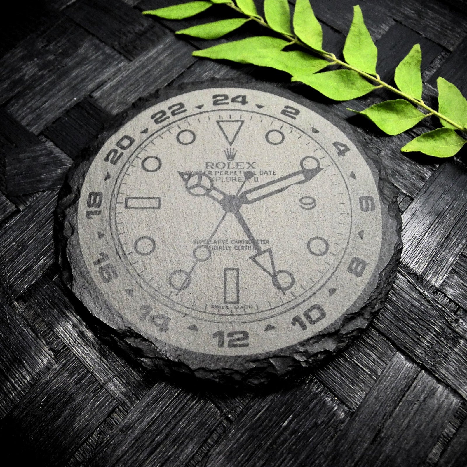 Rolex Polar Explorer II 216570  Slate Coaster Brand New Hand Made Laser Engraved