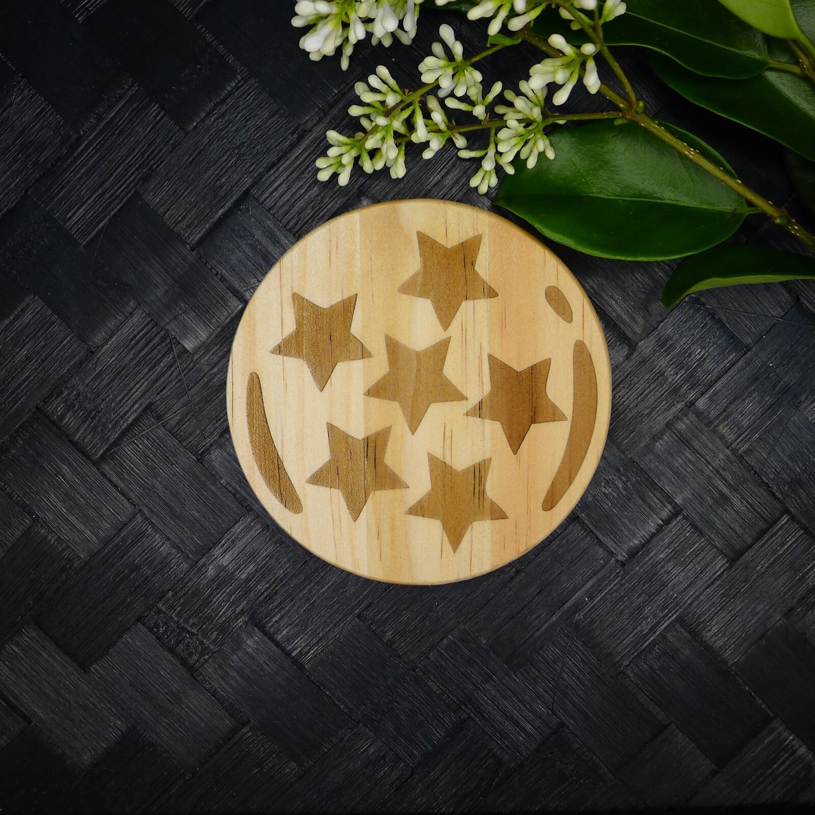 Dragon Ball Z Wooden Coaster Set, Fan Art Anime Brand New Laser Engraved RARE