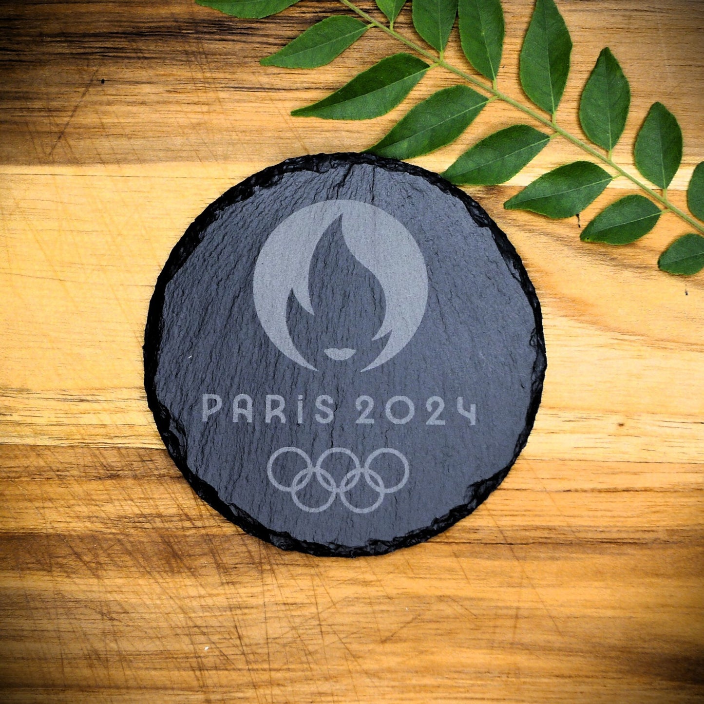 Paris 2024 Olympic Slate Coasters Set Team USA Paris 2024 Paralympics Coaster