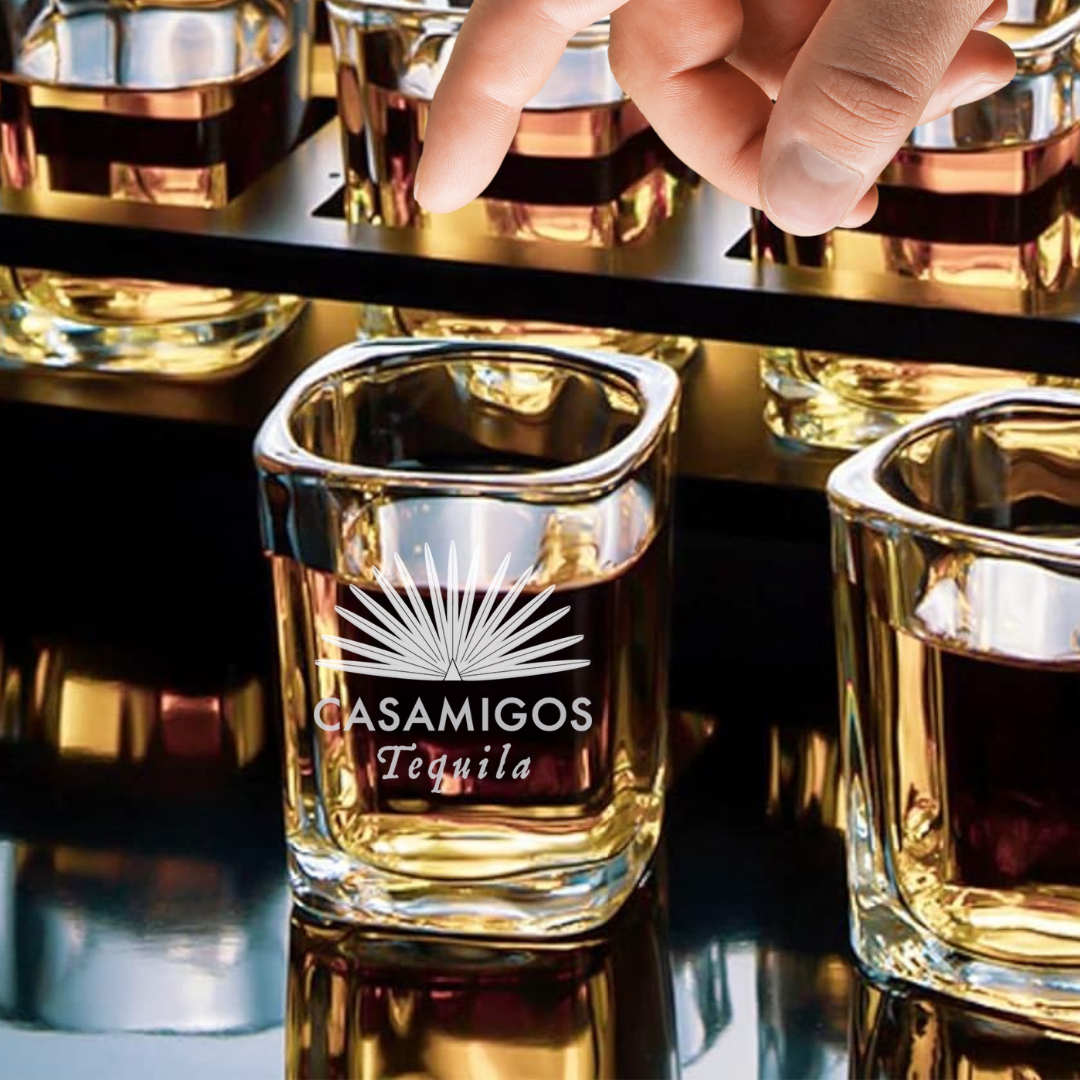 Custom Engraved Casamigos Tequila Shot Glass – 2.2 oz Capacity NEW