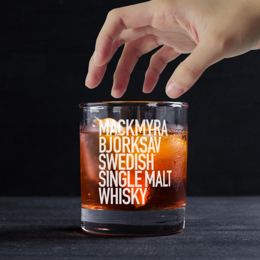 Custom Engraved Mackmyra Whiskey Glass – 11 oz Standard Rocks Glass