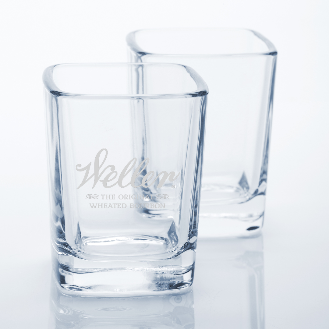 Custom Engraved Weller Original Shot Glass – 2.2 oz Square Shot Glass