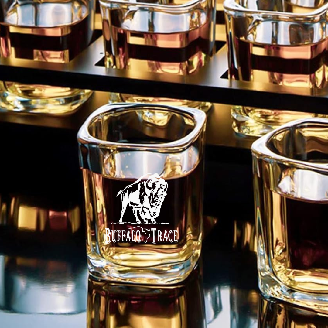 Custom Engraved Buffalo Trace Shot Glass – 2.2 oz Capacity NEW