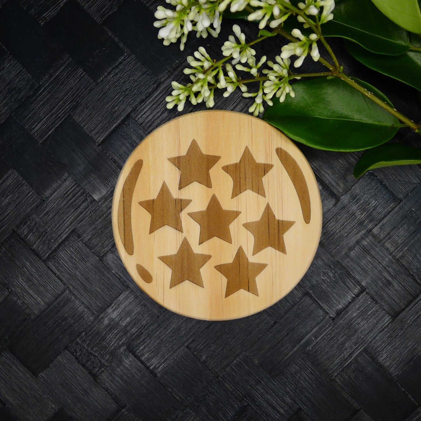 Dragon Ball Z Wooden Coaster Set, Fan Art Anime Brand New Laser Engraved RARE