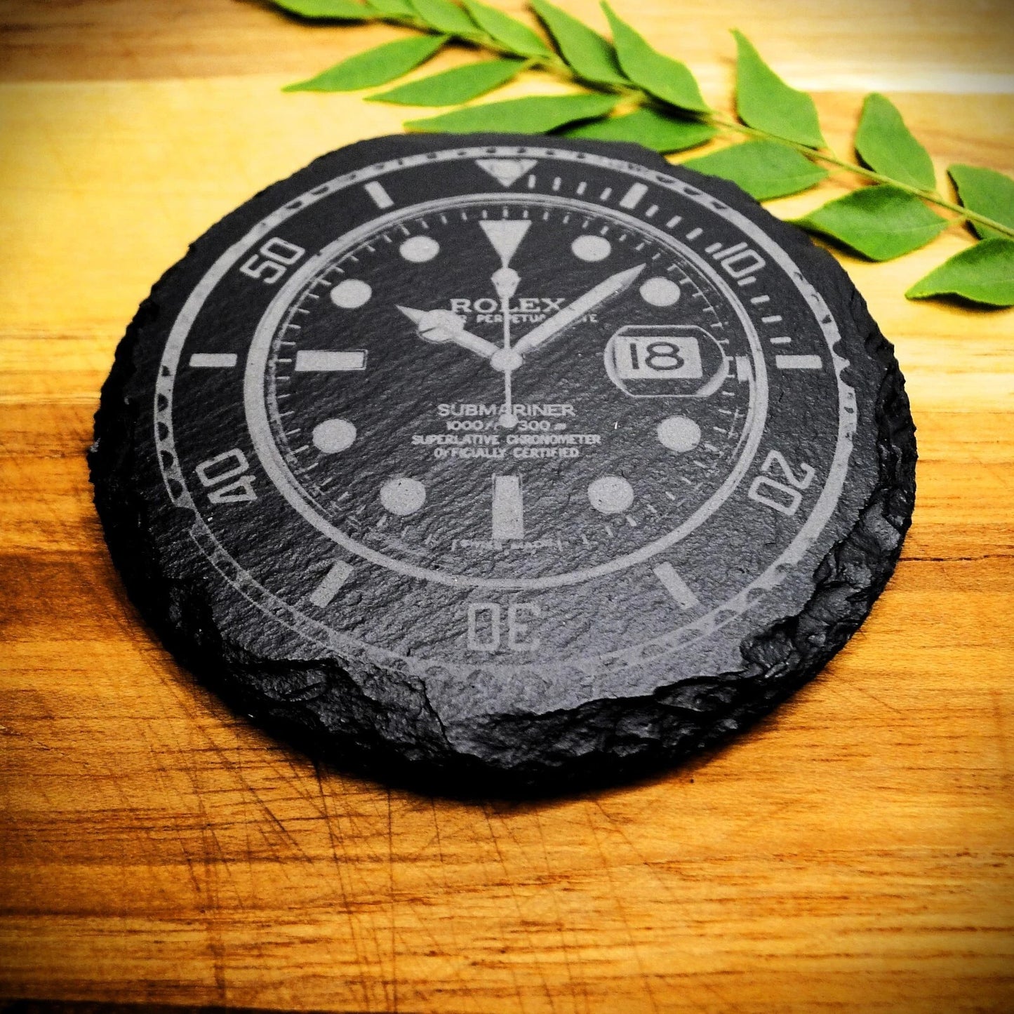 Rolex Submariner 116610LN Slate Coaster Brand New Hand Made Laser Engraved
