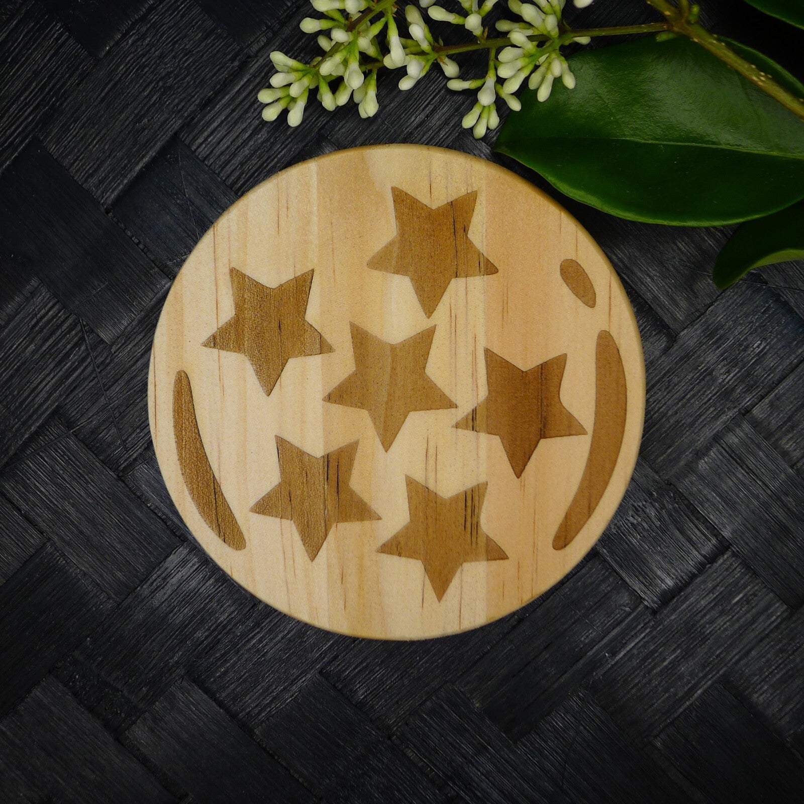 Dragon Ball Z Wooden Coaster Set, Fan Art Anime Brand New Laser Engraved RARE