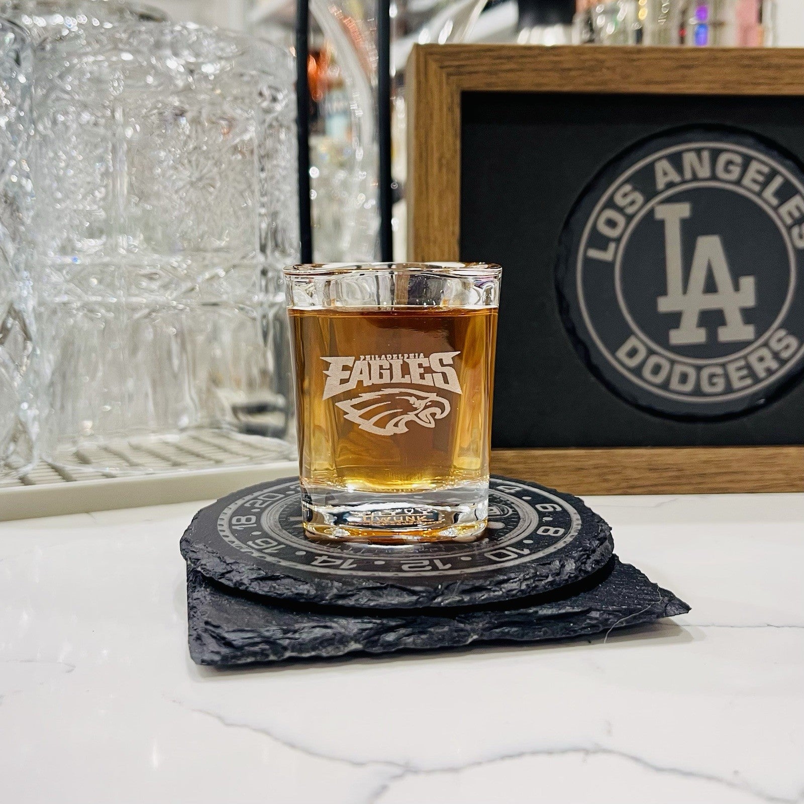 Custom Engraved Philadelphia Eagles Shot Glass – 2.2 oz Square Shot Glass