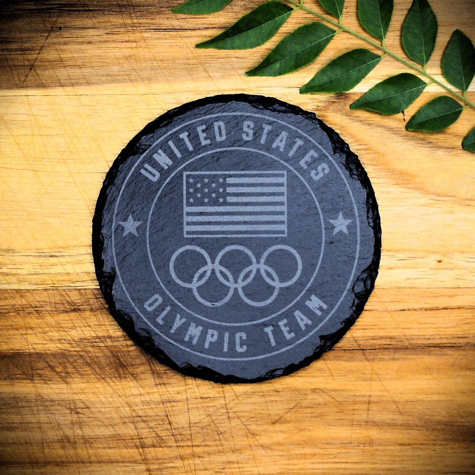 Paris 2024 Olympic Slate Coasters Set Team USA Paris 2024 Paralympics Coaster