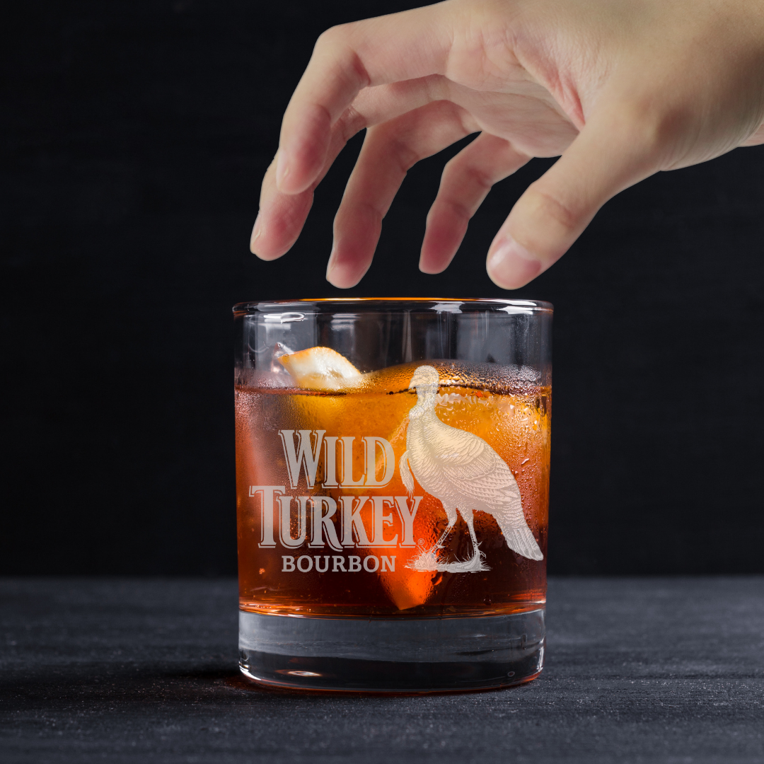 Custom Engraved Whiskey Glass 11 oz Personalized Gift Bourbon Scotch Cocktail