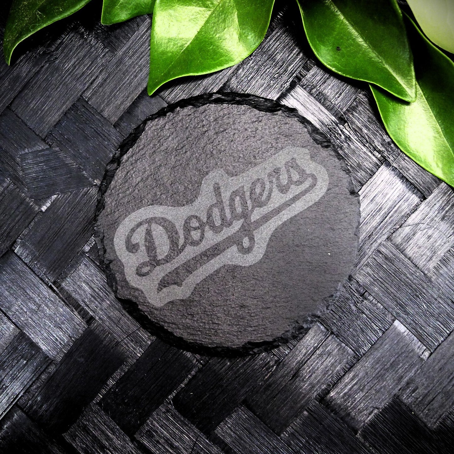 Los Angeles LA Dodgers Coaster Set MLB Brand New Laser Engraved Stone Hand Made