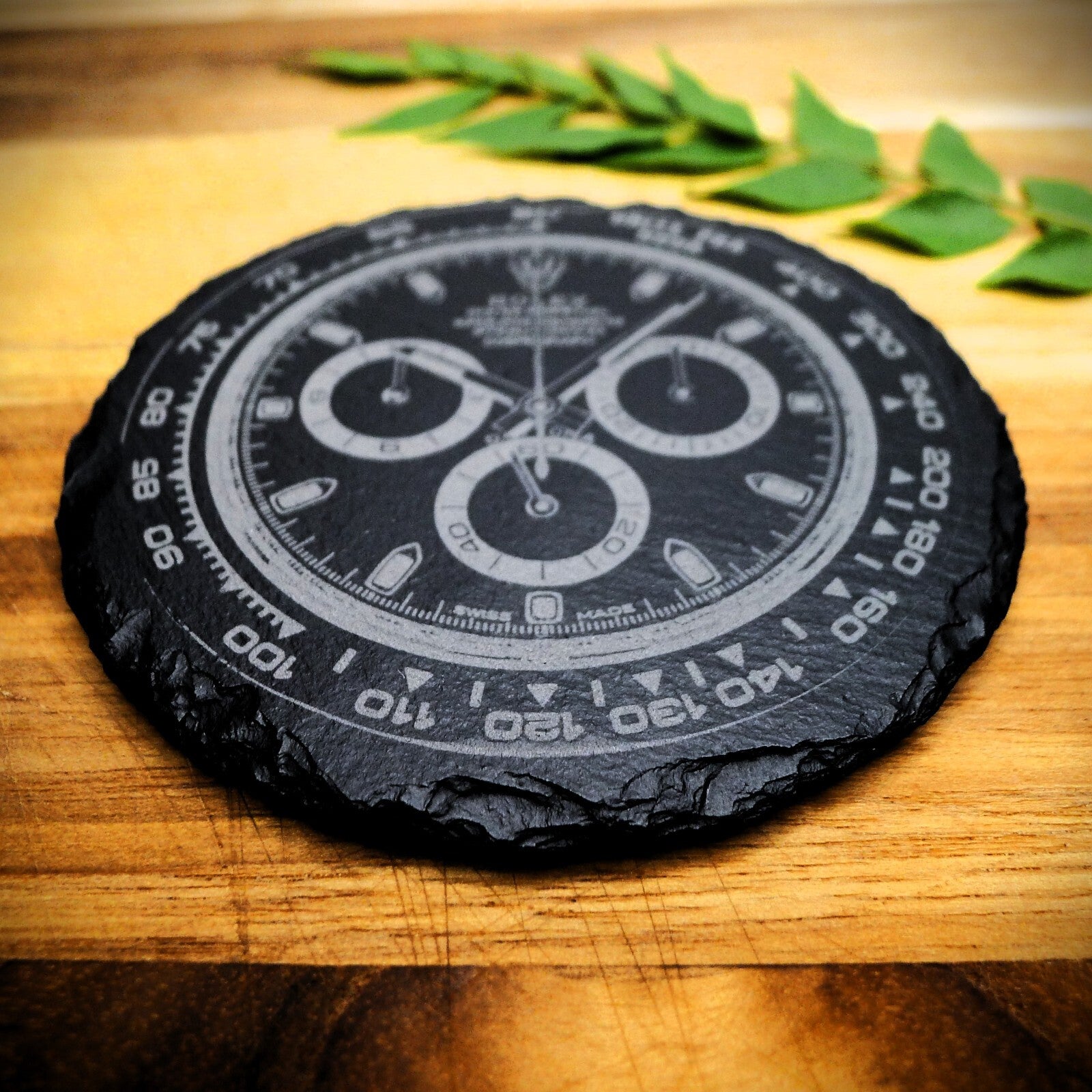 Rolex Daytona 116500LN Panda Slate Coaster Brand New Hand Made Laser Engraved 
