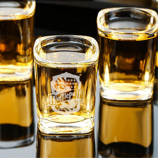 Harry Potter House Hufflepuff Square Shot Glass – 2.2 oz Capacity