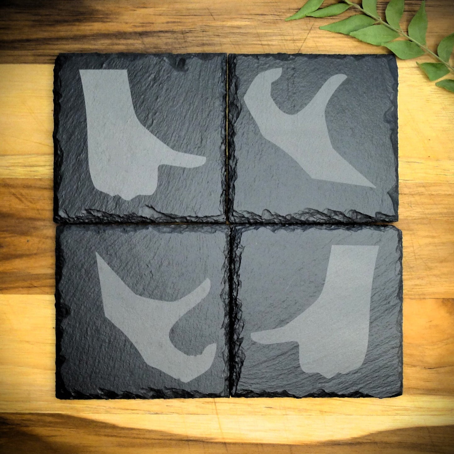 Friendzone Slate Coaster Set – Brand New Laser Engraved Hand Made Home Decor