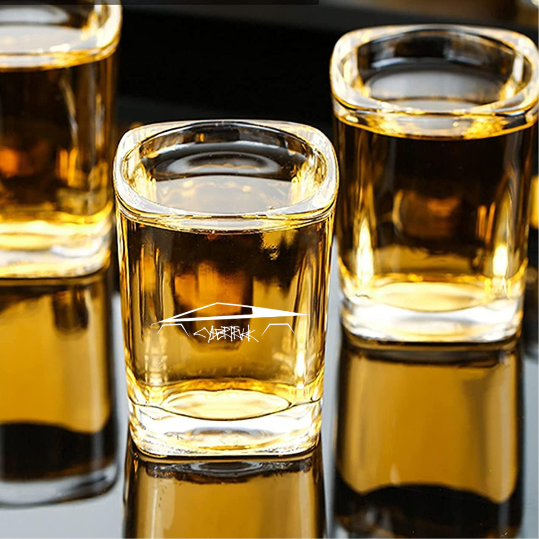 Custom Engraved Cyber Truck Shot Glass – 2.2 oz Square