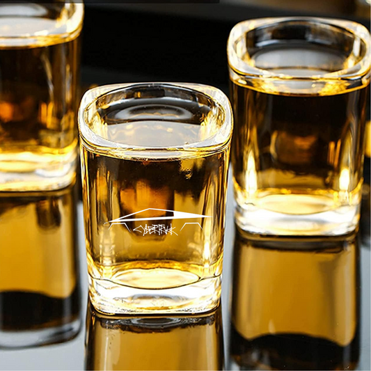 Custom Engraved Cyber Truck Shot Glass – 2.2 oz Square