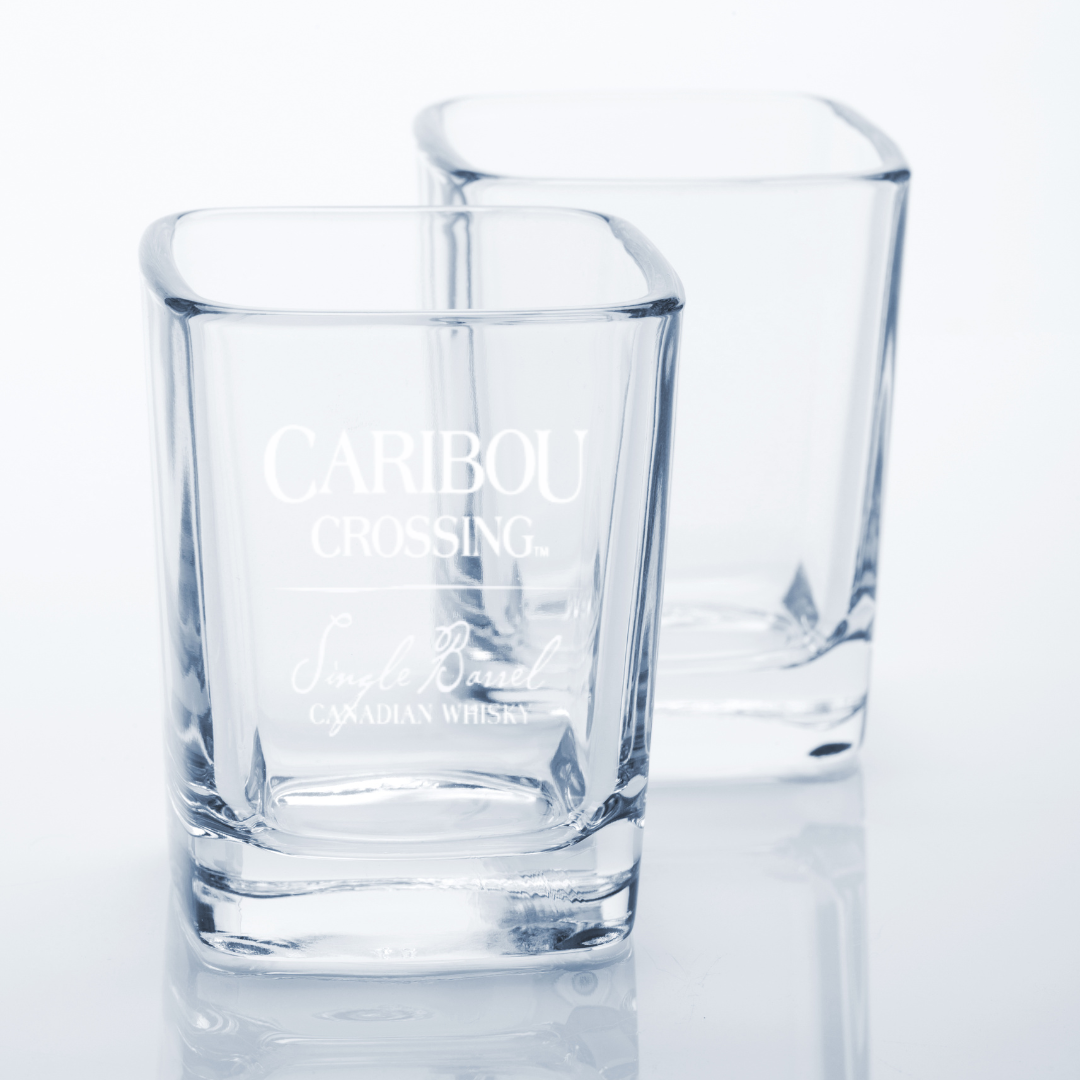Custom Engraved Caribou Crossing Shot Glass – 2.2 oz Capacity NEW
