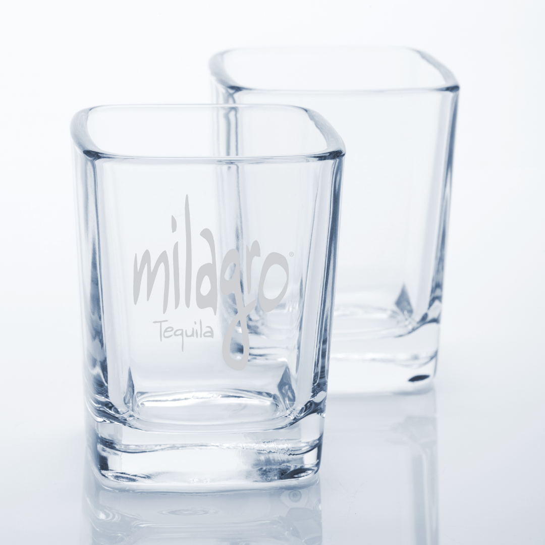 Custom Engraved Milagro Tequila Shot Glass – 2.2 oz Capacity NEW