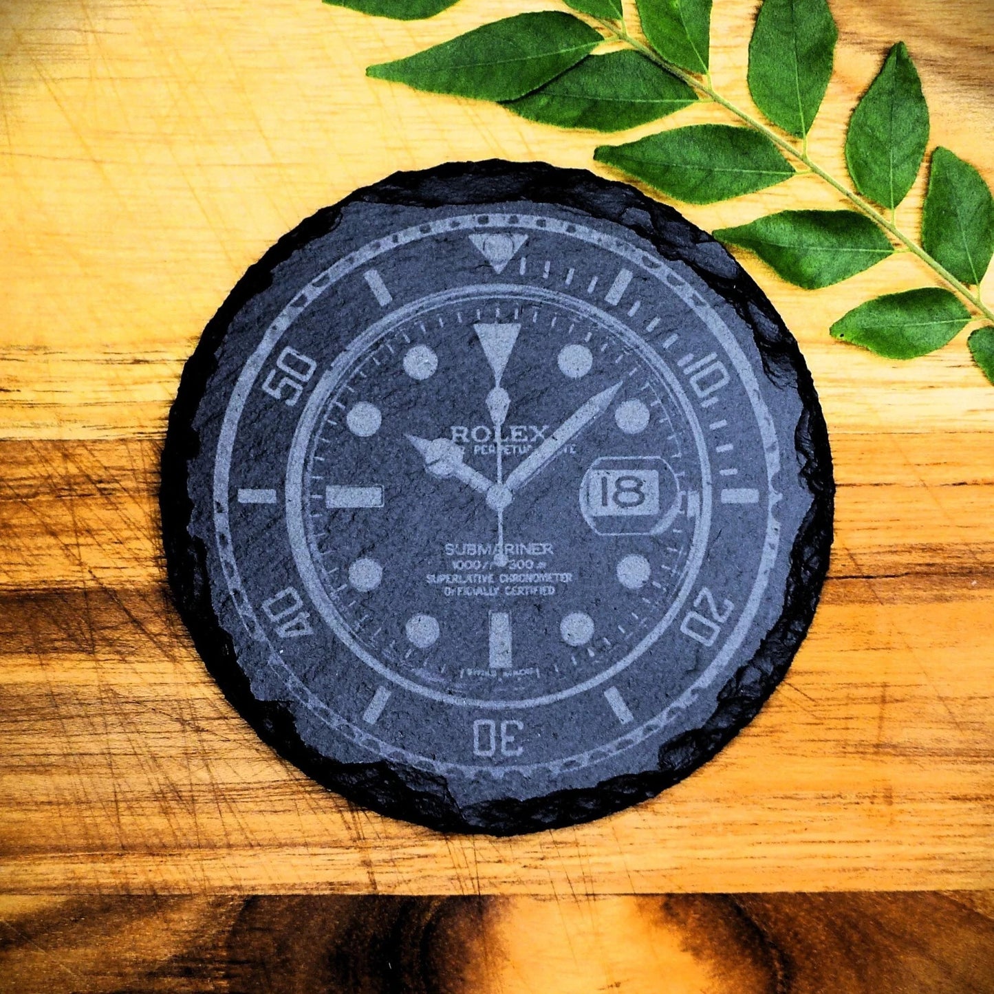 Rolex Submariner 116610LN Slate Coaster Brand New Hand Made Laser Engraved