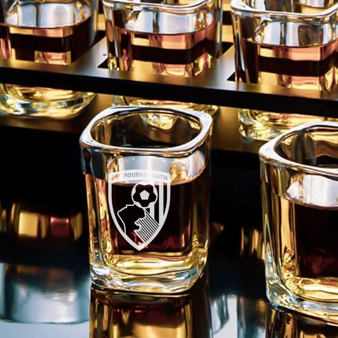 Custom Engraved AFC Bournemouth Shot Glass – 2.2 oz Capacity NEW