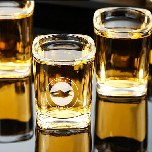 Custom Engraved Brighton & Hove Albion Shot Glass – 2.2 oz Capacity NEW
