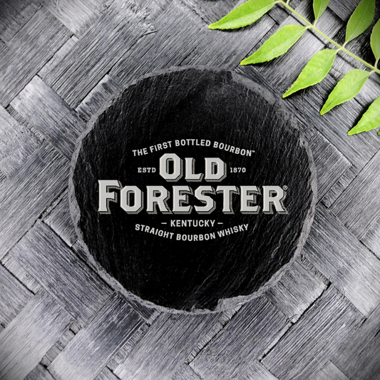 Old Forester Bourbon Whisky Slate Coaster Brand New Handcrafted Laser Engraved
