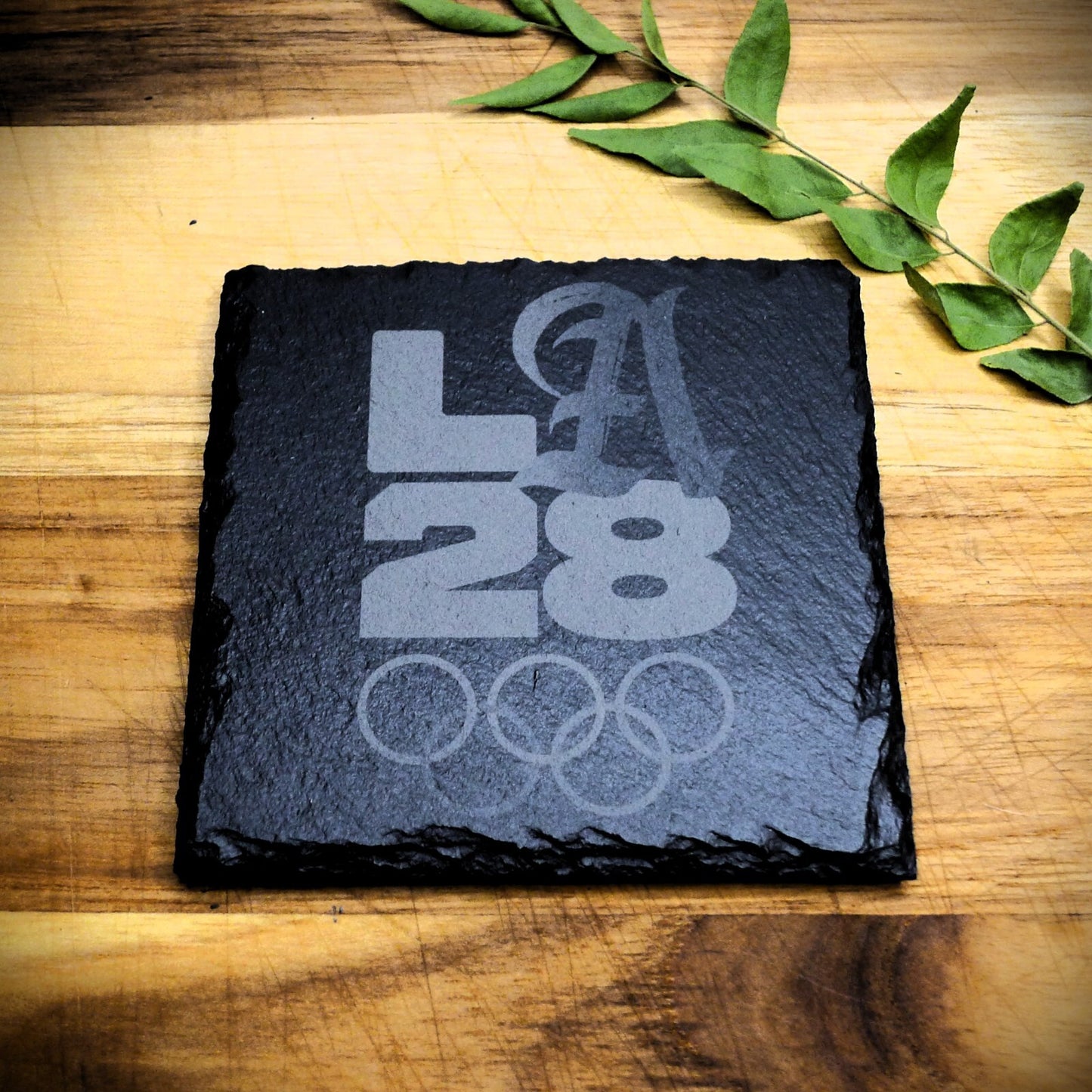 Los Angeles 2028 Olympic Slate Coaster Set LA28 Brand New Hand Made 