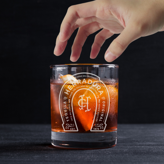 Custom Engraved Herradura Whiskey Glass – 11 oz Rocks Glass New
