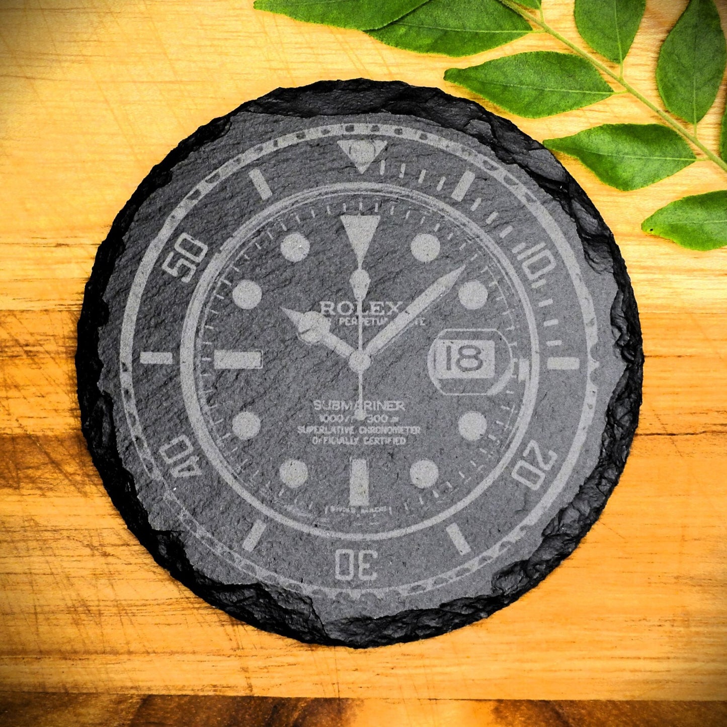 Rolex Submariner 116610LN Slate Coaster Brand New Hand Made Laser Engraved RARE