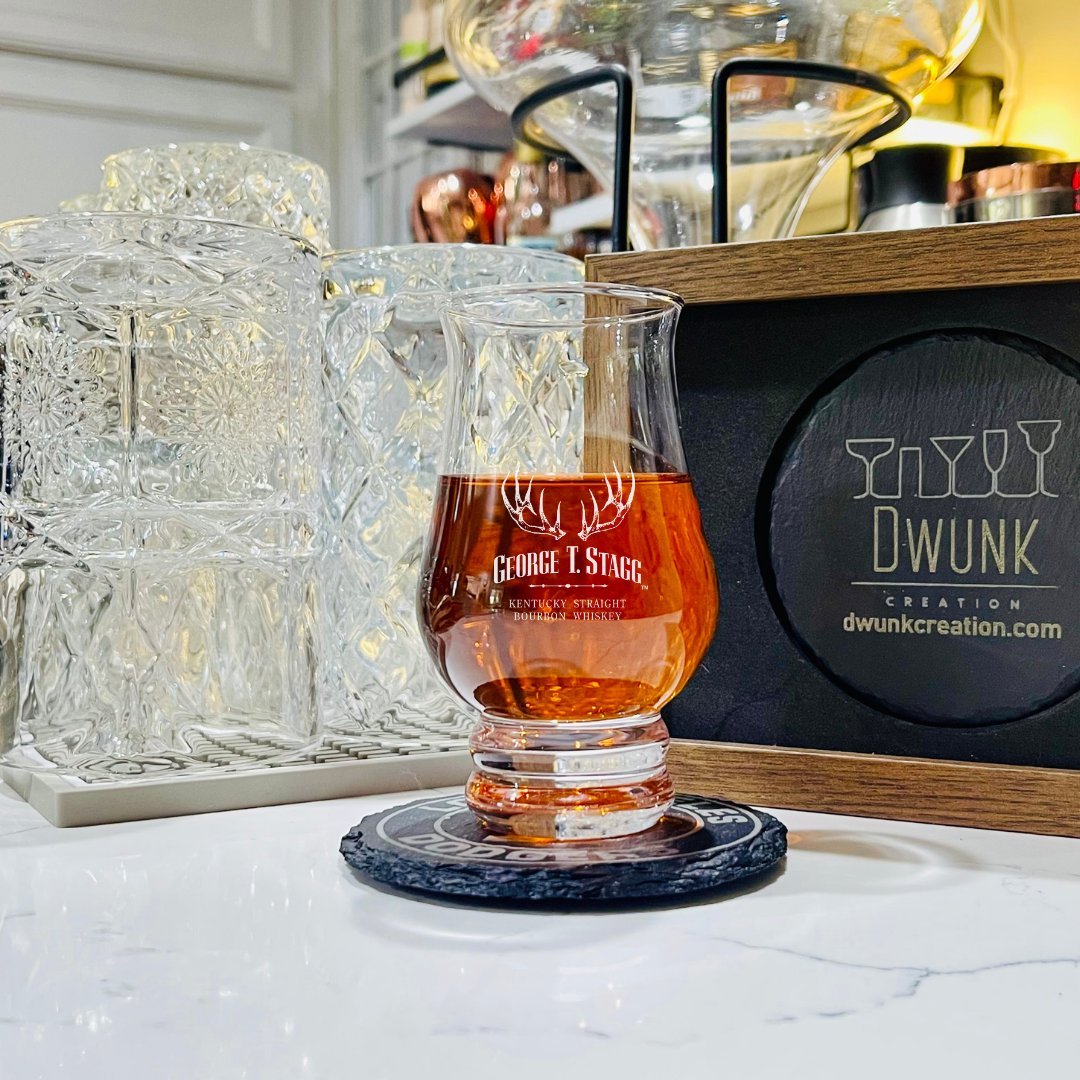 Custom Engraved George T. Stagg Premium Tasting Glass – 8 oz Tulip