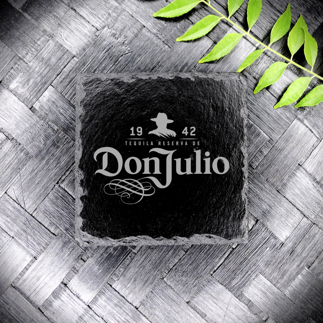 Don Julio 1942 Tequila Slate Coaster Brand New Handcrafted Laser Engraved Square