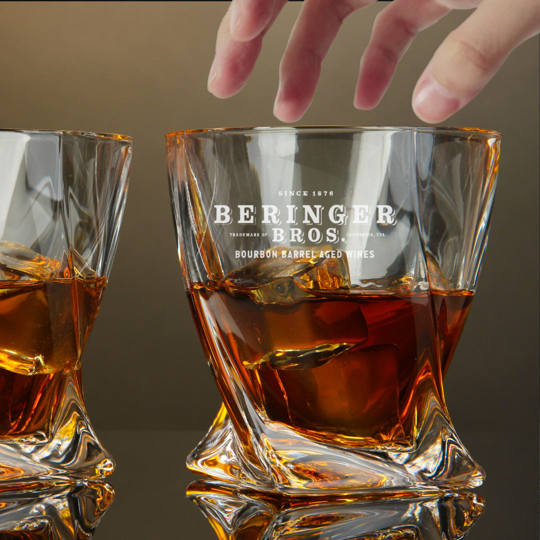 Custom Engraved Beringer Brothers Bourbon Barrel Aged Wines Glass – 10 oz Twiste