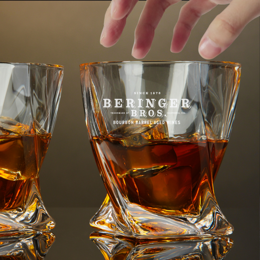 Custom Engraved Beringer Brothers Bourbon Barrel Aged Wines Glass – 10 oz Twiste