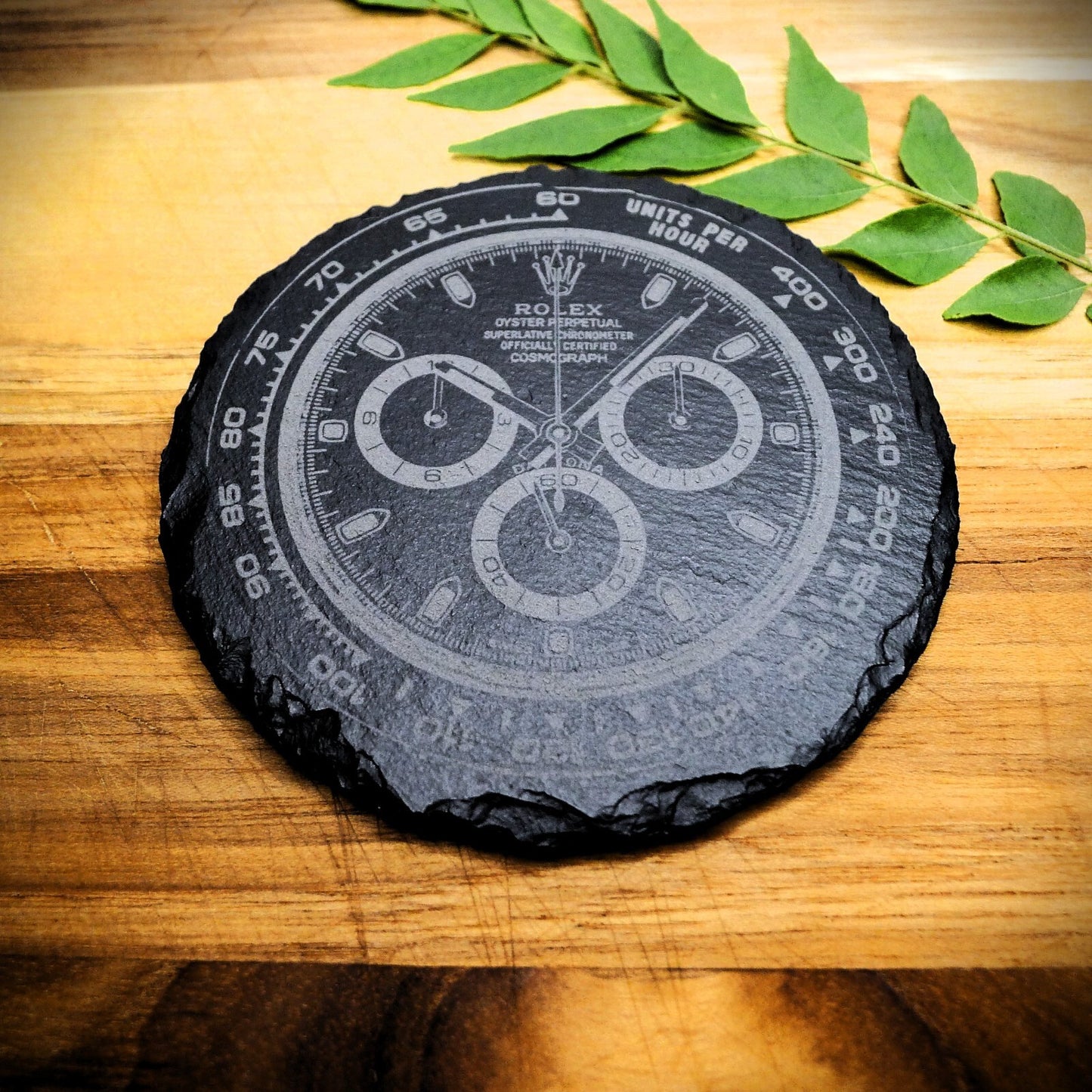 Rolex Daytona 116500LN Panda Slate Coaster Brand New Hand Made Laser Engraved 