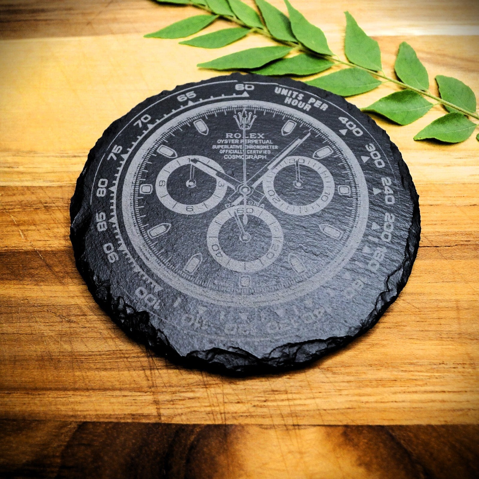 Rolex Daytona 116500LN Panda Slate Coaster Brand New Hand Made Laser Engraved 