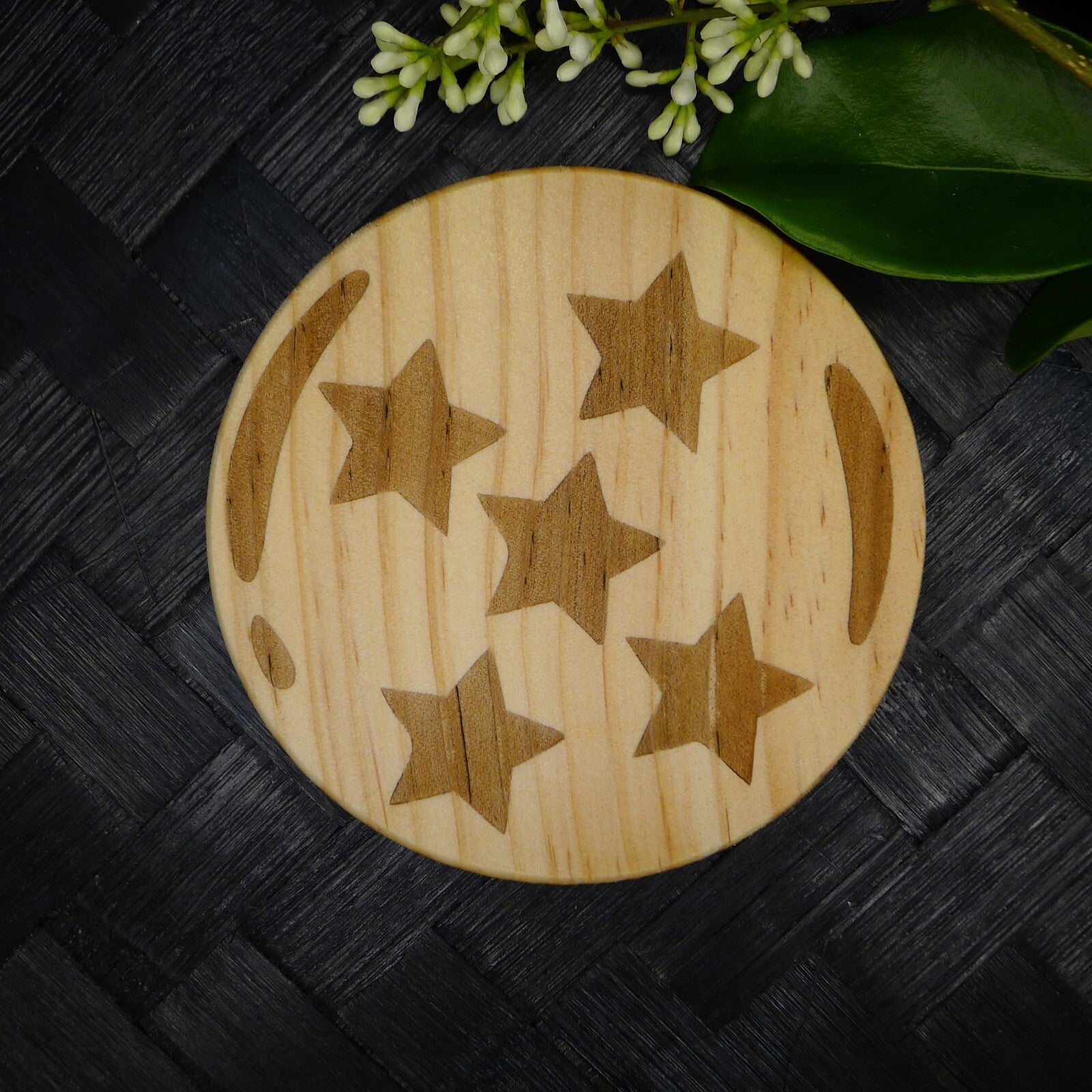 Dragon Ball Z Wooden Coaster Set, Fan Art Anime Brand New Laser Engraved RARE