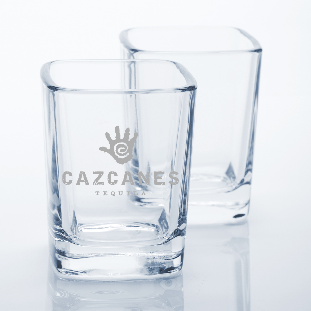 Custom Engraved Cazcanes Shot Glass – 2.2 oz Square Shot Glass