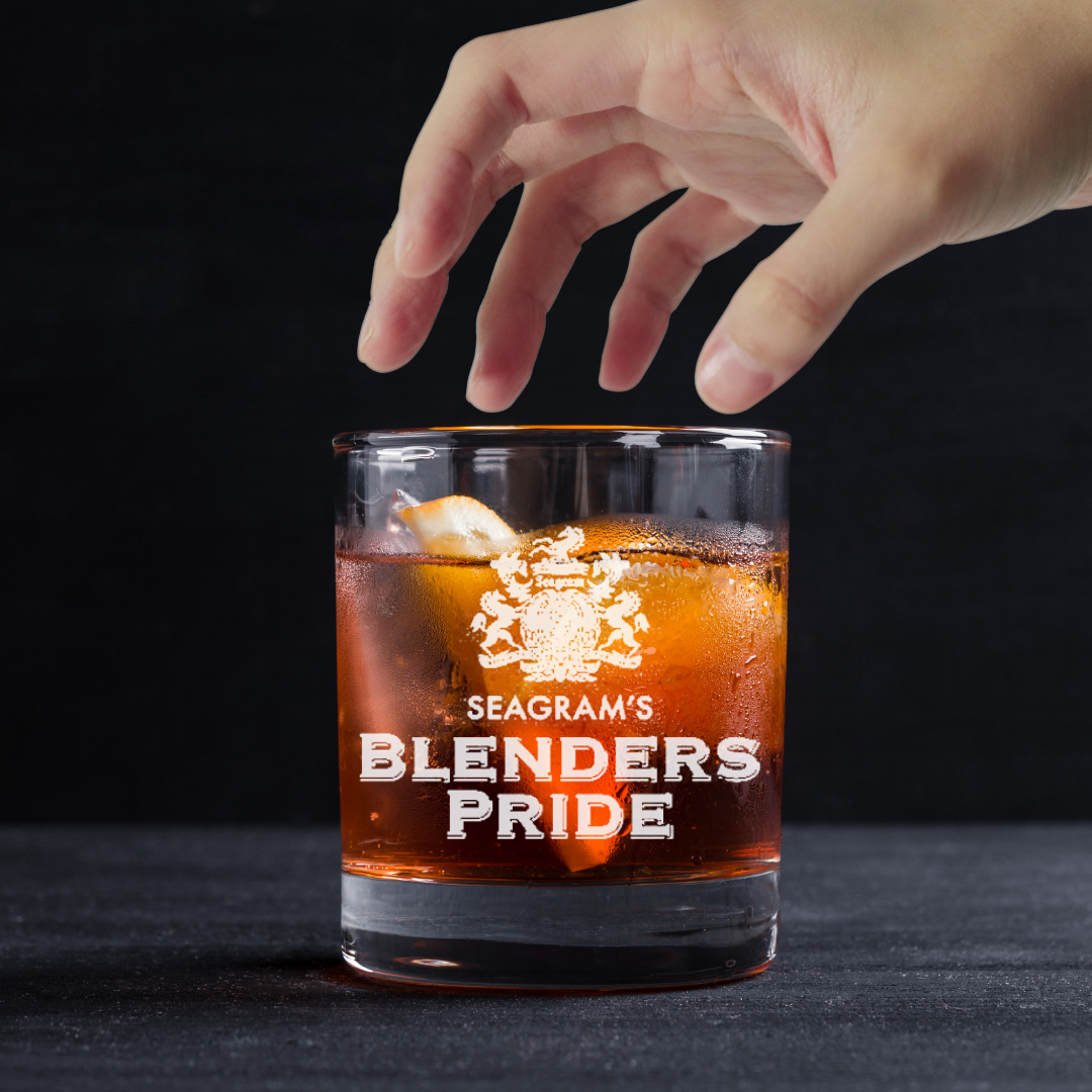 Custom Engraved Seagram's Blenders Pride Whiskey Glass – 11 oz Standard Rocks Gl