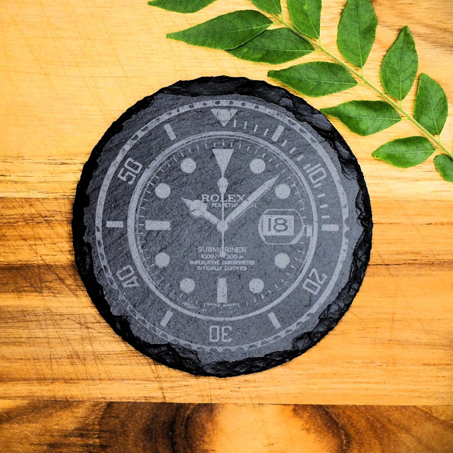 Rolex Submariner 116610LN Slate Coaster Brand New Hand Made Laser Engraved RARE