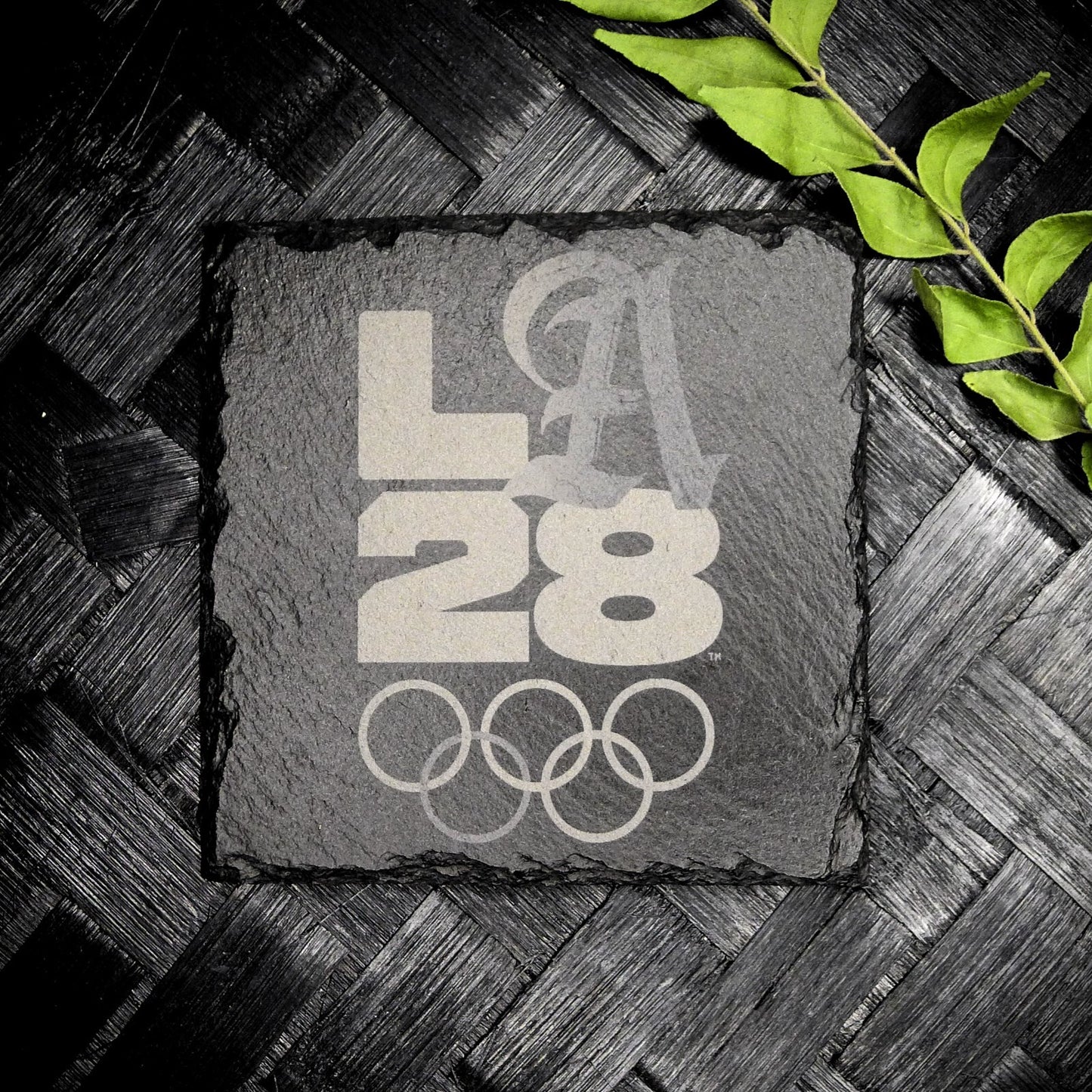 Los Angeles 2028 Olympic Slate Coaster Set LA28 Brand New Hand Made 