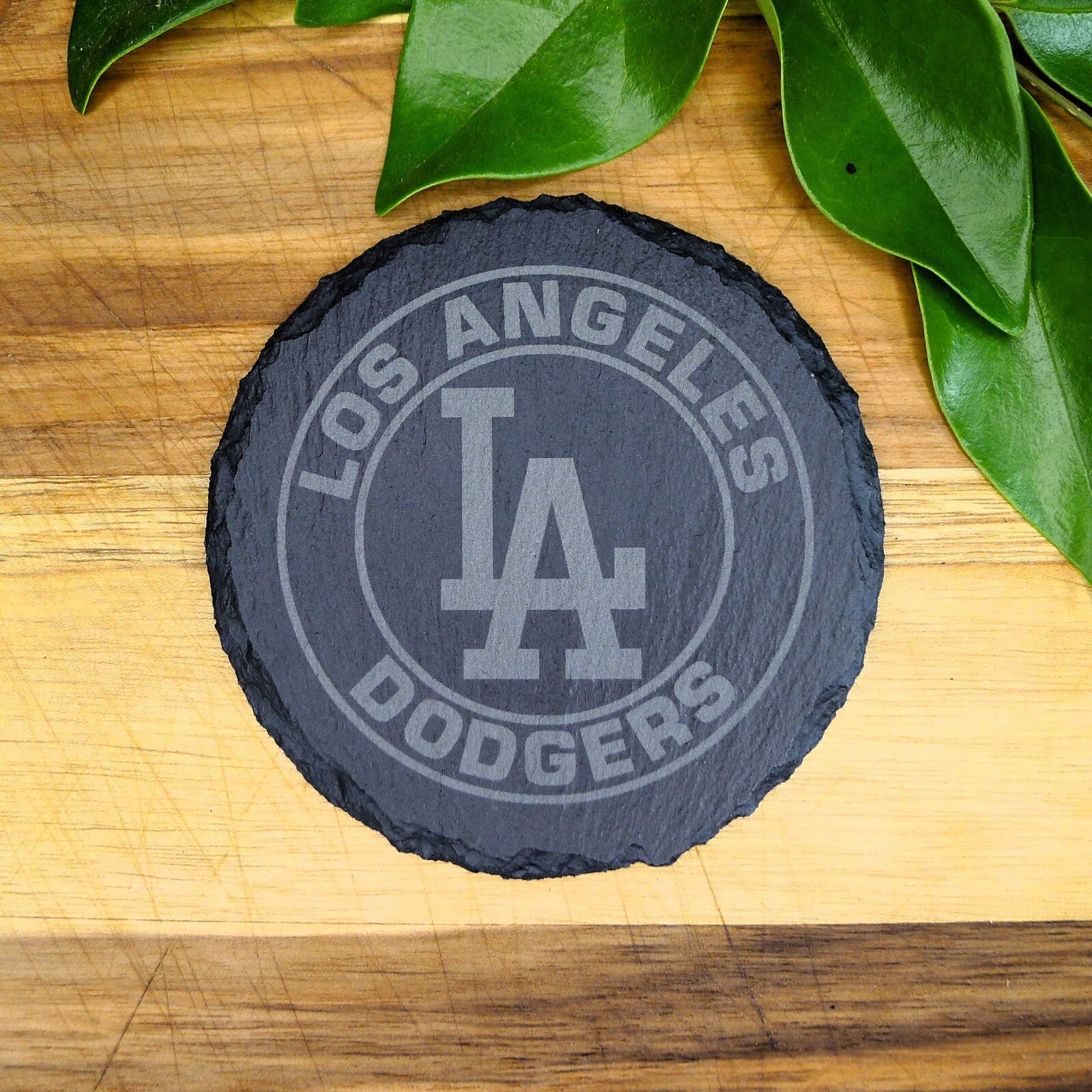 Los Angeles LA Dodgers Coaster Set MLB Brand New Laser Engraved Stone Hand Made