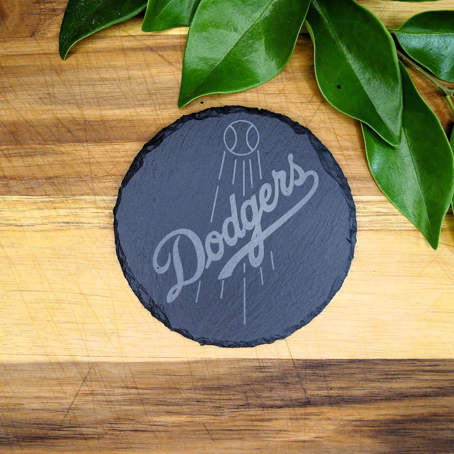Los Angeles LA Dodgers Coaster Set MLB Brand New Laser Engraved Stone Hand Made