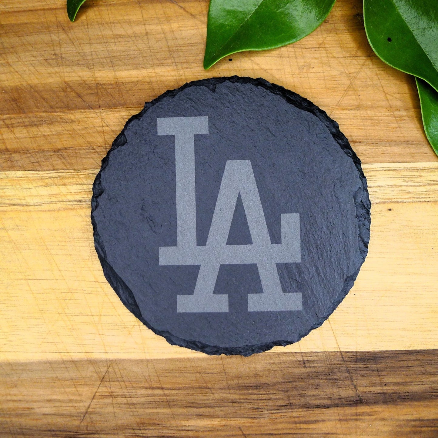 Los Angeles LA Dodgers Coaster Set MLB Brand New Laser Engraved Stone Hand Made