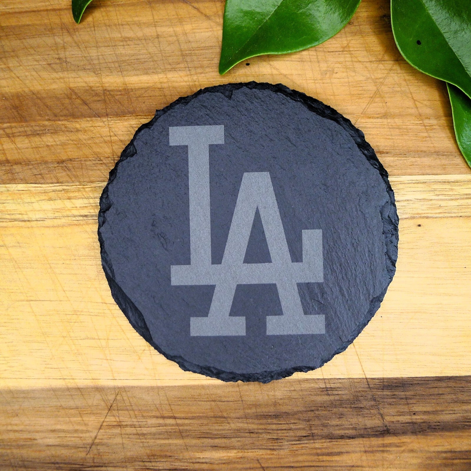 Los Angeles LA Dodgers Coaster Set MLB Brand New Laser Engraved Stone Hand Made
