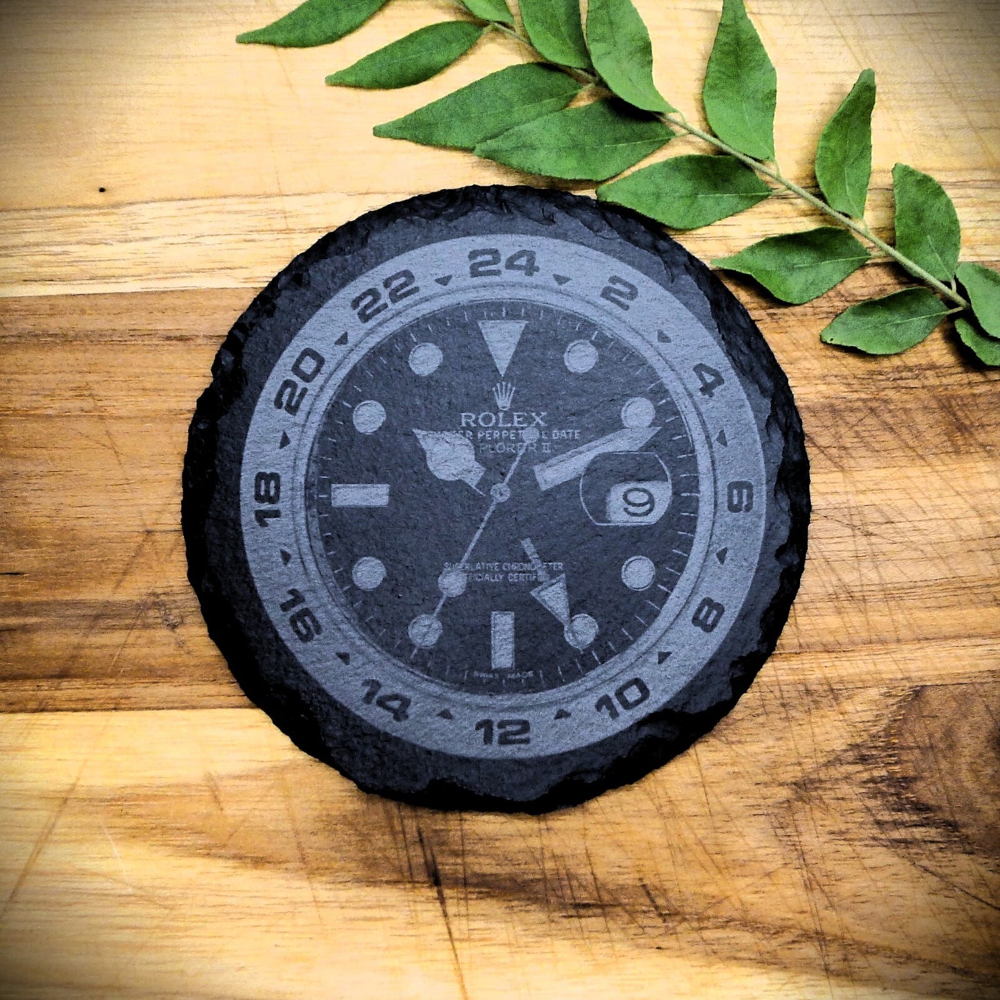 Rolex Explorer II 216570 Slate Coaster Brand New Hand Made Laser Engraved 