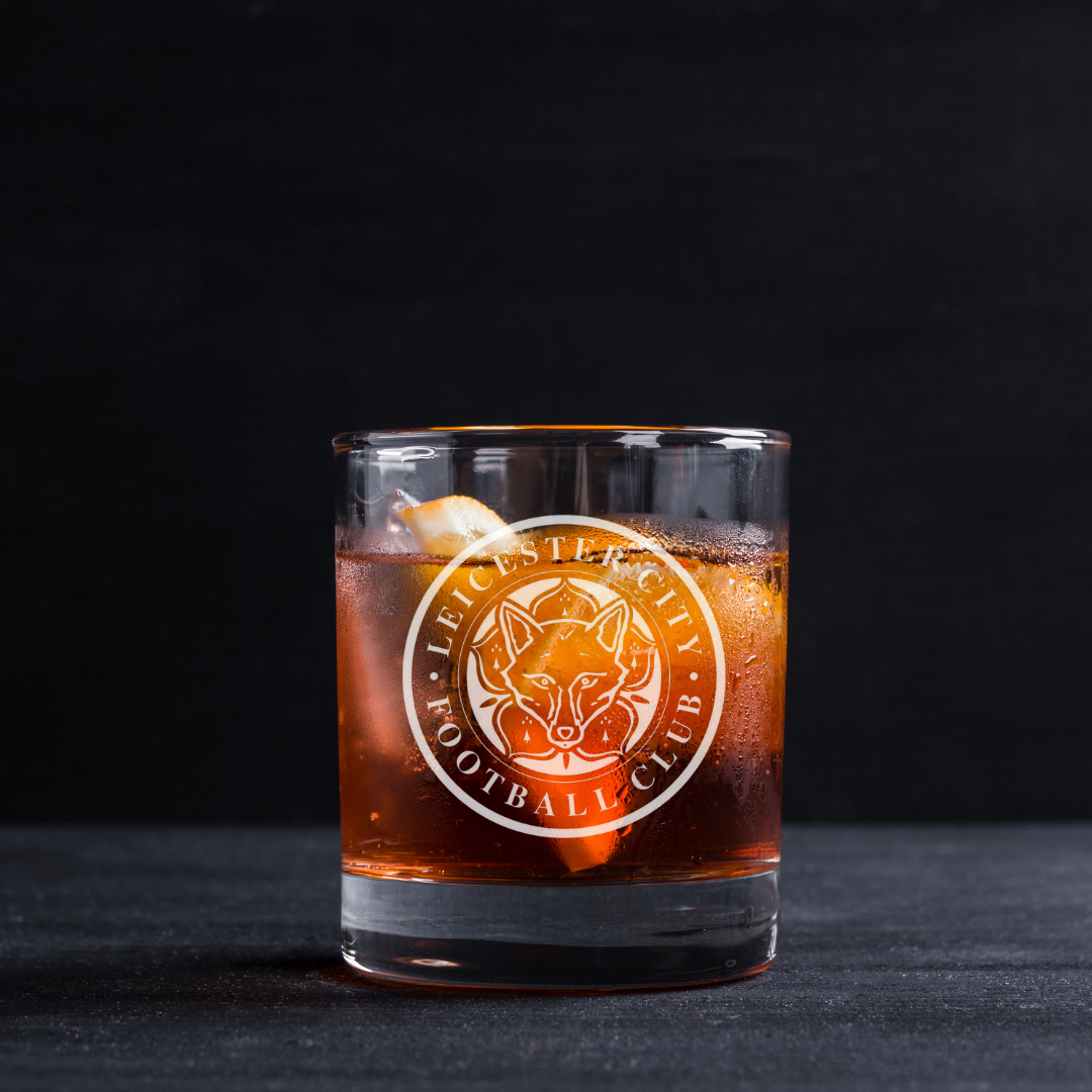 Custom Engraved Leicester City Whiskey Glass – 11 oz Standard Rocks Glass  NEW
